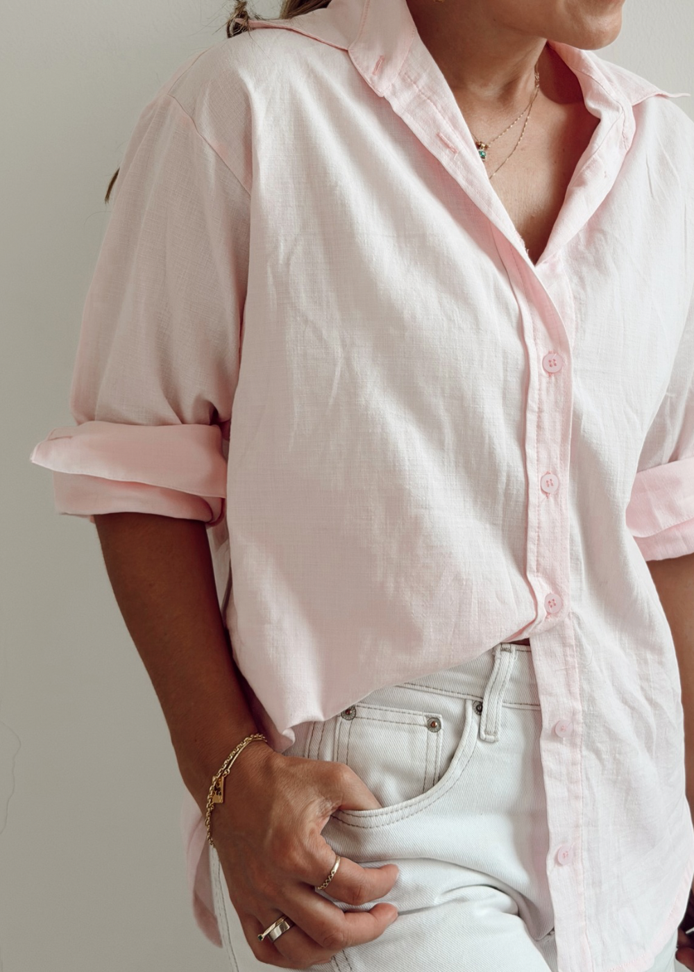 Camisa narciso rosa